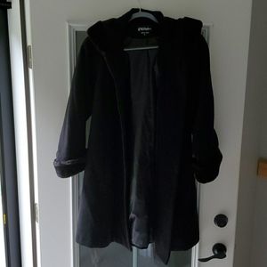 Black Coat with faux fur